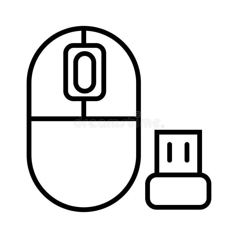 Computer mouse icon in single grey color. Wireless bluetooth con vector illustration Computer mouse icon in single grey color. Wireless bluetooth con vector illustration