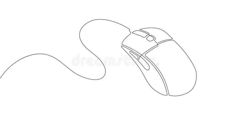 Computer mouse Continuous line drawing computer mouse vector illustration  Mouse icon line Computer mouse simple sign 10062791 Vector Art at Vecteezy