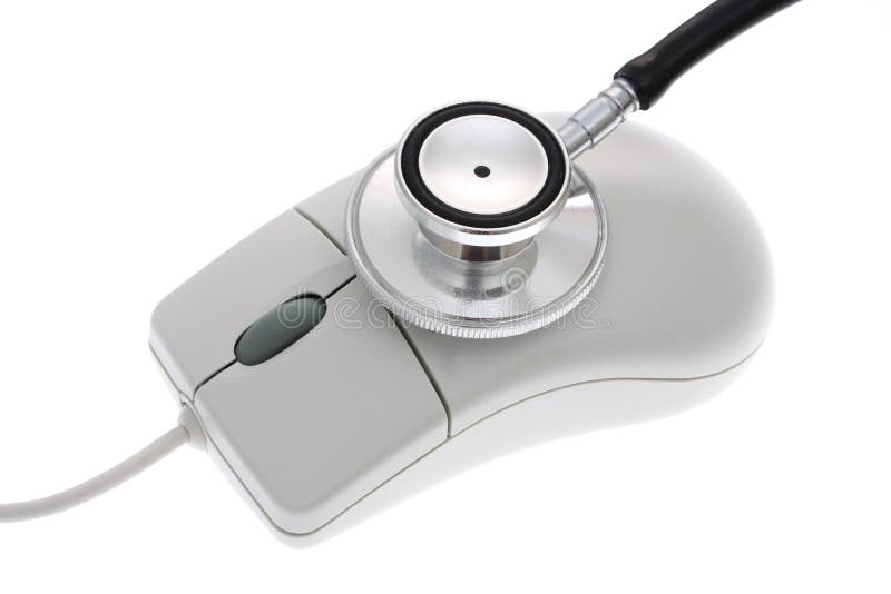 Computer Mouse and Stethoscope Stock Photo Image of stethoscope, white 3274124