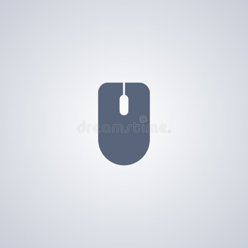 Computer mouse , vector best flat icon vector illustration