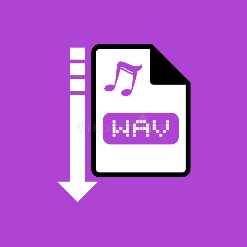 Computer music file icon royalty free illustration