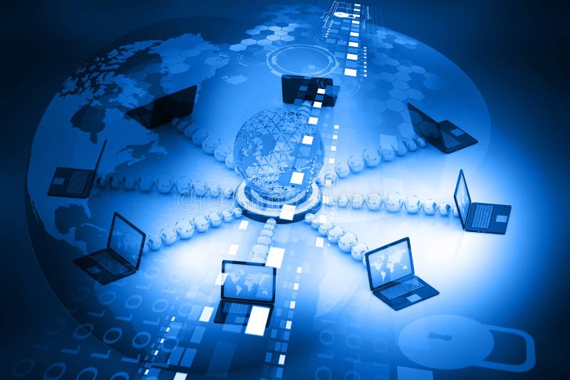 Computer Networ stock abbildung. Illustration von entwurf 50734905