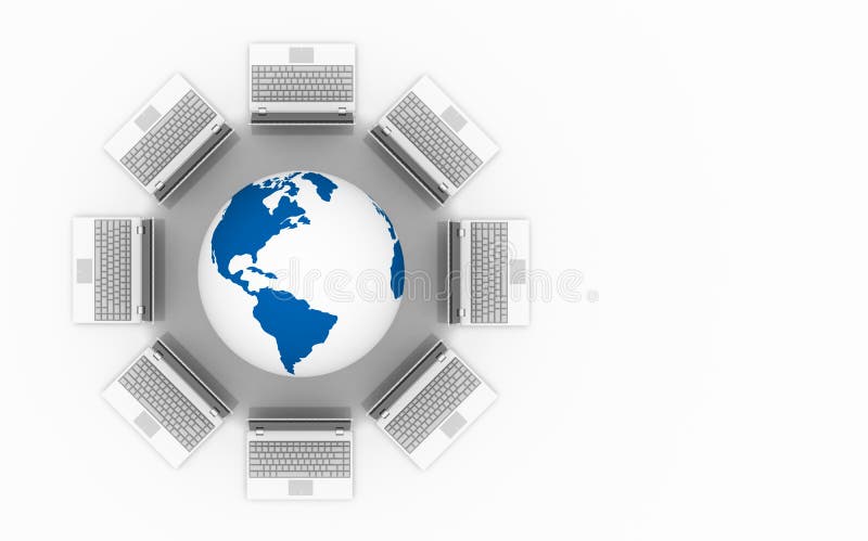 Computer Network. royalty free illustration