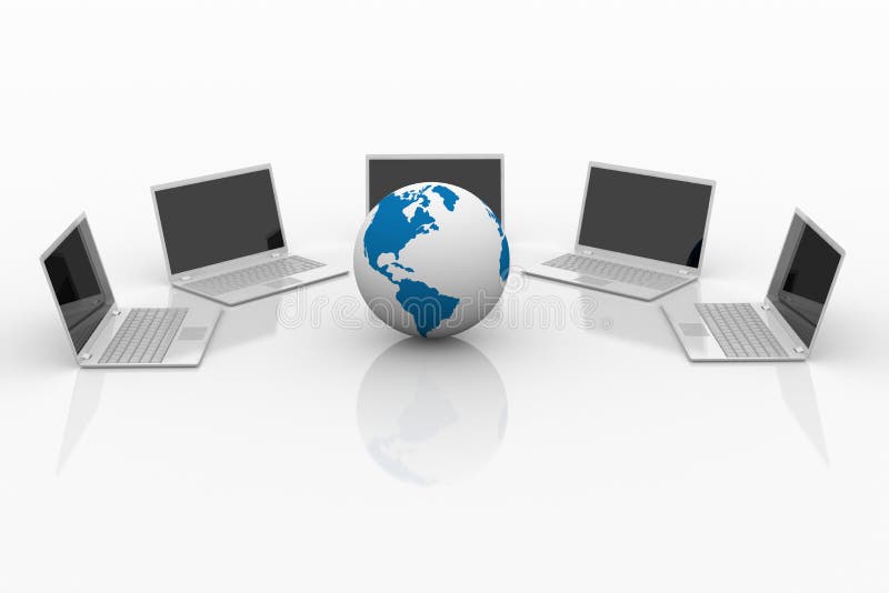 Computer Network. royalty free illustration