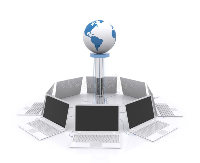 Computer Network. vector illustration