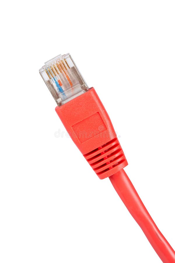 Computer network cable stock image