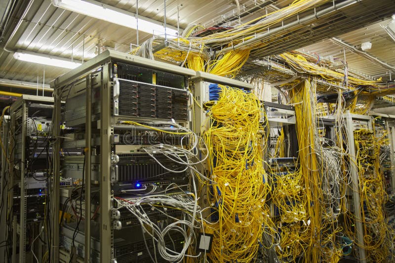 Computer Network Server Room royalty free stock image