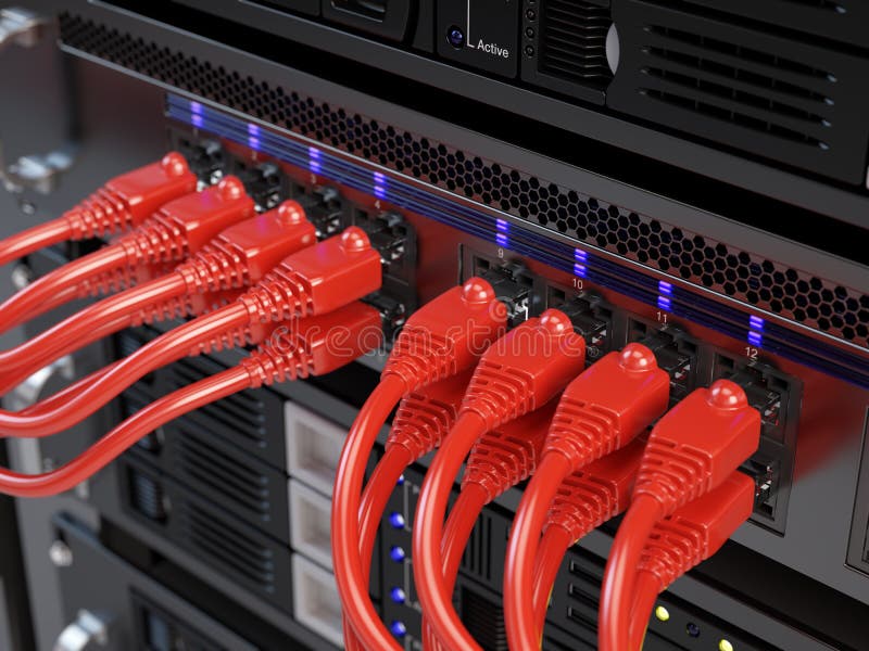 Computer-Netzwerk-Server vektor abbildung