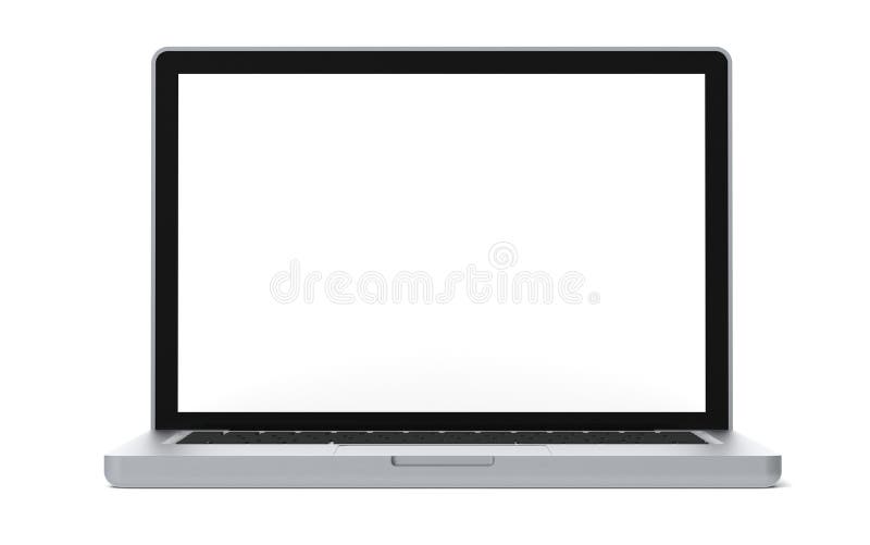 Computer portatile semplice illustrazione di stock