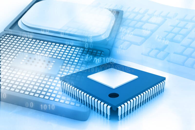 Computer processor stock images
