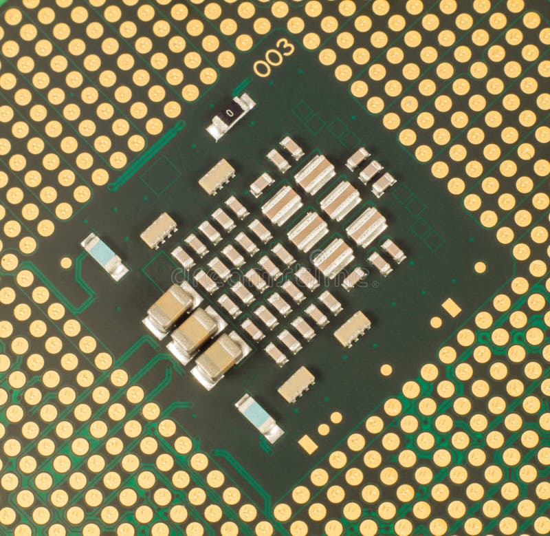 Computer processor core stock images