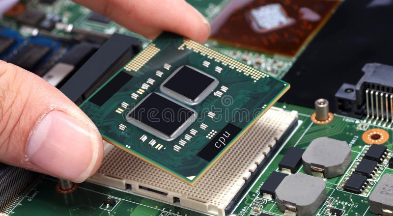 Computer processor cpu stock photo