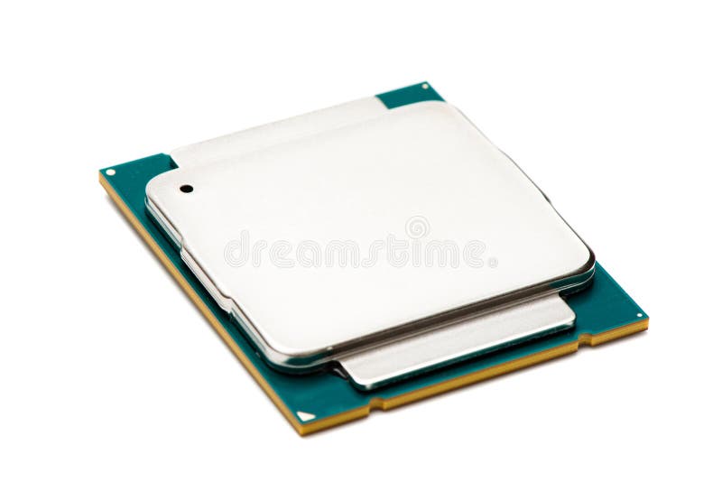 Computer processor CPU stock image