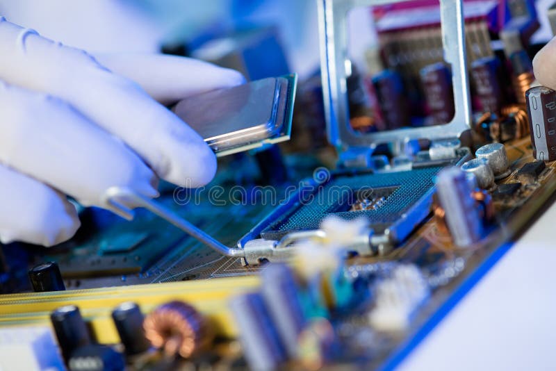 Computer processor stock photos