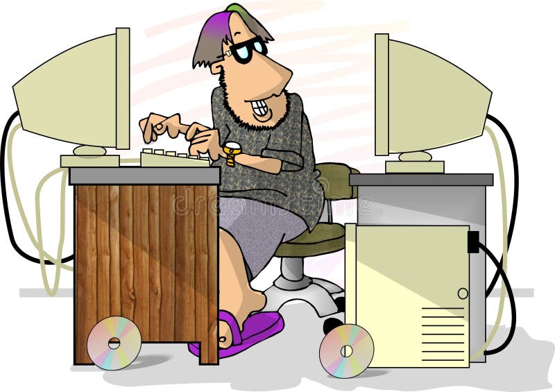 Computer Programmer royalty free illustration Computer Programmer royalty free illustration