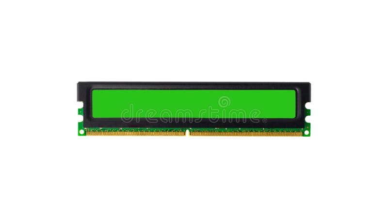 Computer RAM-Random Access Memory modules on the white background stock photo