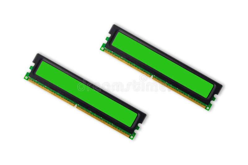 Computer RAM-Random Access Memory modules on the white background stock photos