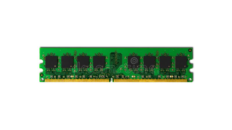 Computer RAM-Random Access Memory modules on the white background royalty free stock photo