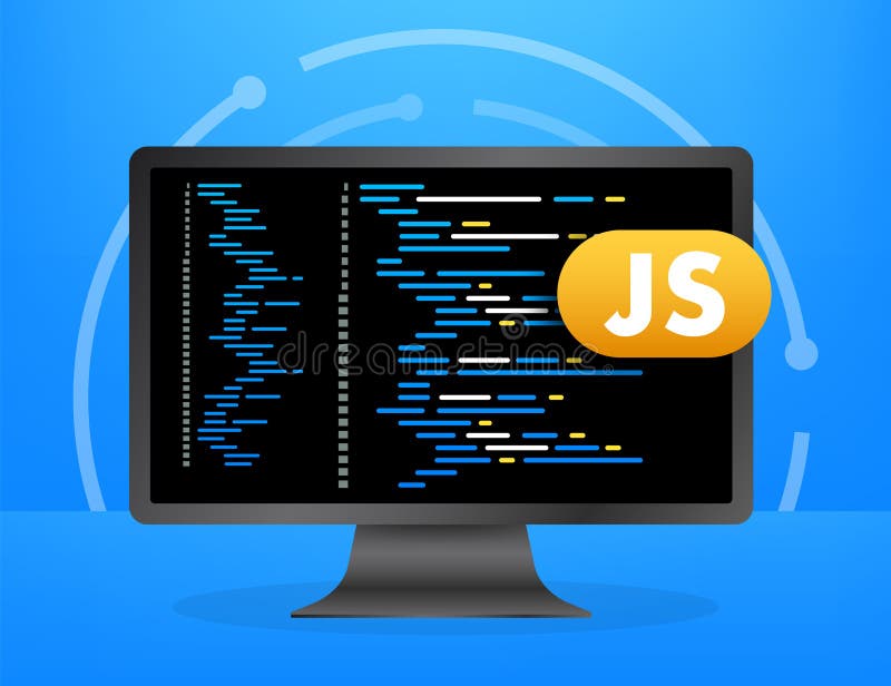 Computer Screen Displaying Javascript Code for Software Development ...