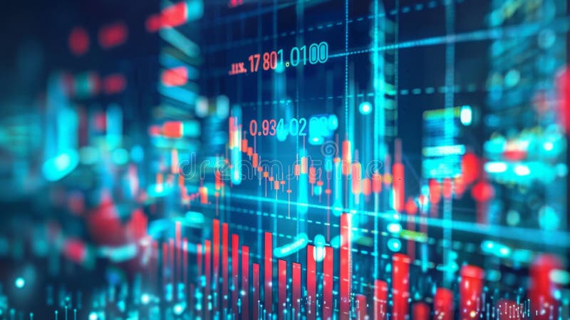 Computer Screen Showing a Grid of Numbers Stock Photo - Image of ...