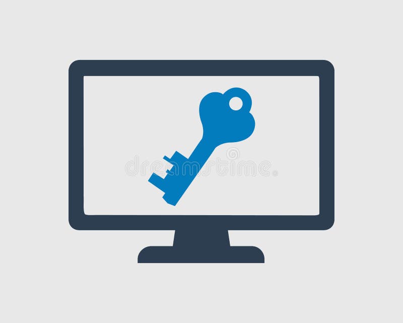 Computer security icon. royalty free illustration Computer security icon. royalty free illustration