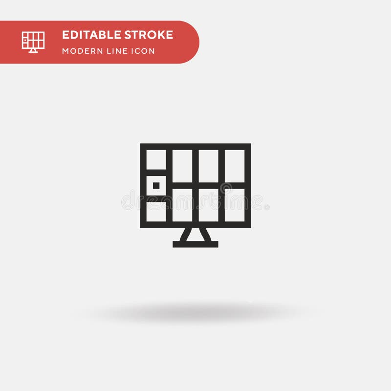 Computer Simple vector icon. Illustration symbol design template for web mobile UI element. Perfect color modern pictogram on royalty free illustration