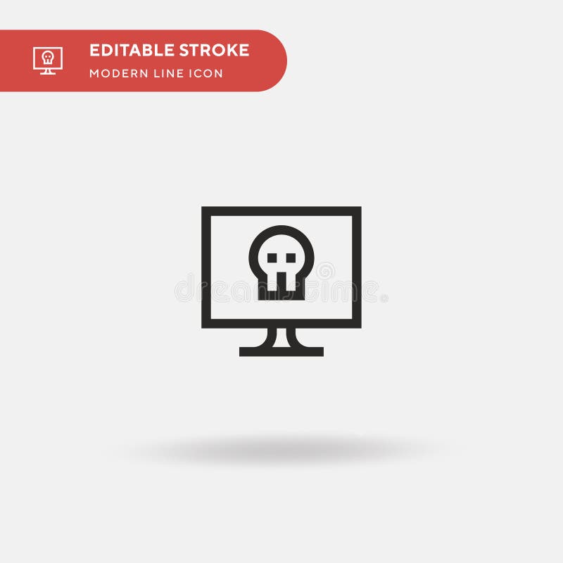 Computer Simple vector icon. Illustration symbol design template for web mobile UI element. Perfect color modern royalty free illustration