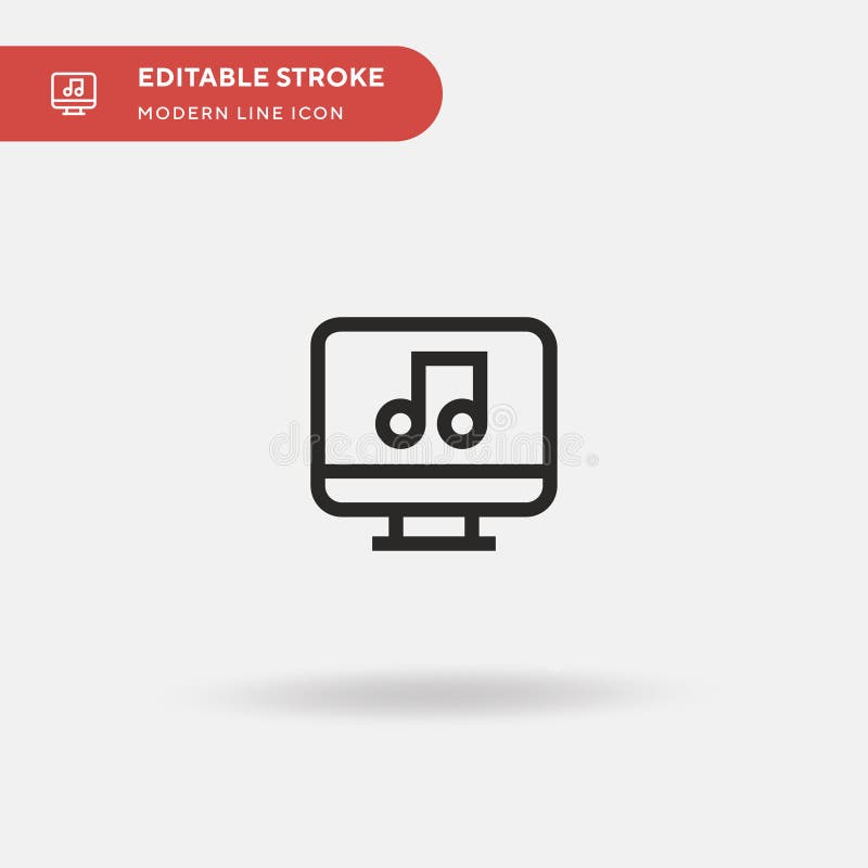Computer Simple vector icon. Illustration symbol design template for web mobile UI element. Perfect color modern royalty free illustration