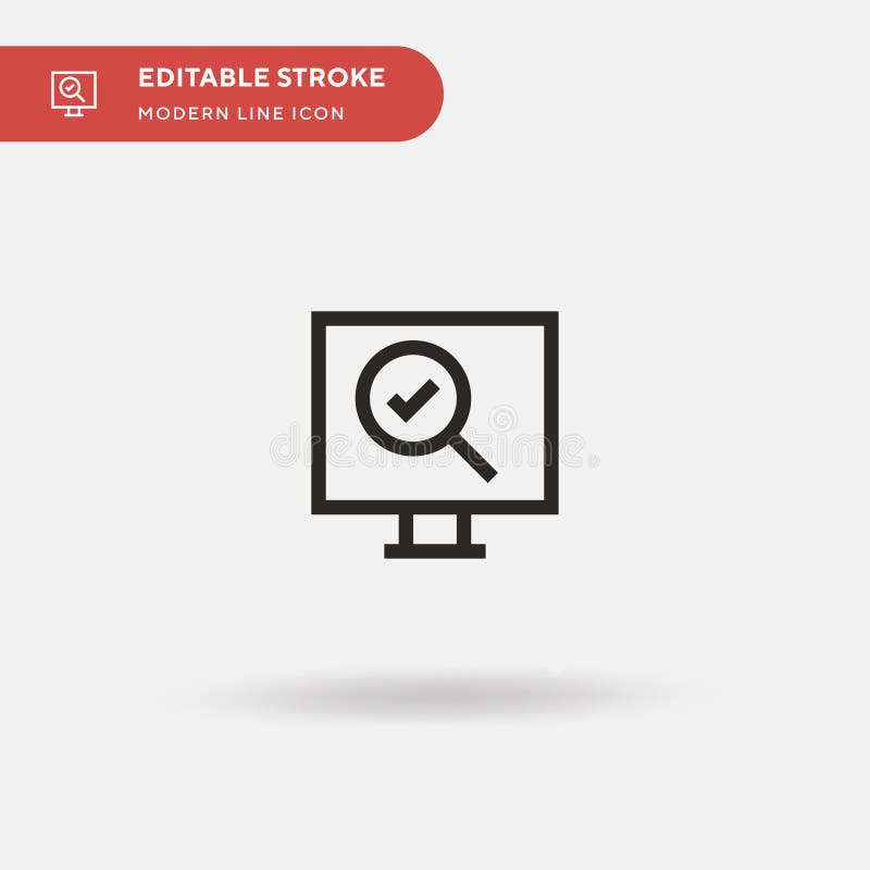 Computer Simple vector icon. Illustration symbol design template for web mobile UI element. Perfect color modern royalty free illustration