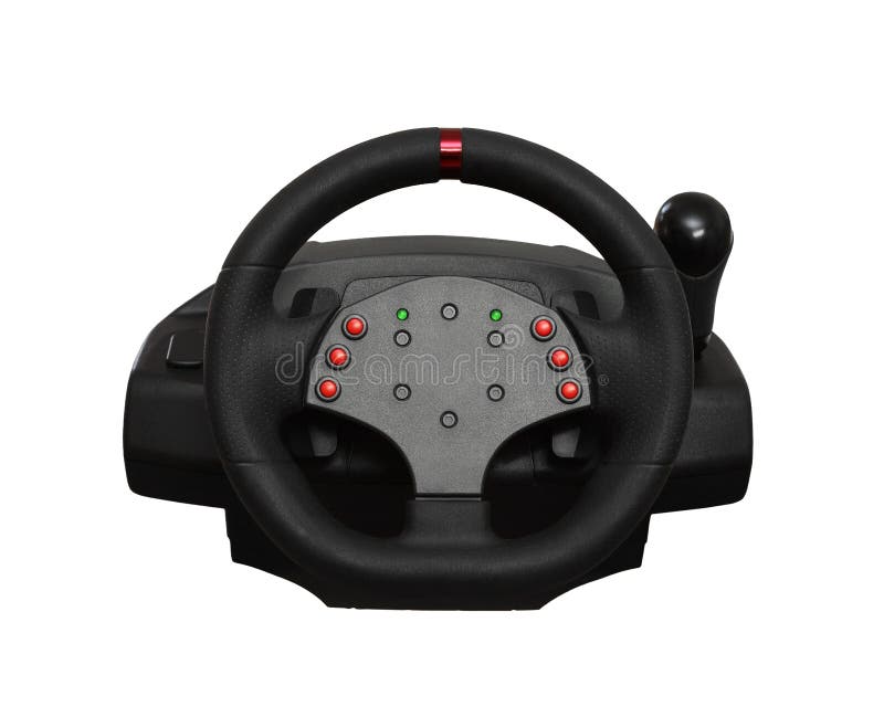 Computer steering wheel stock image. Image of arcade, direction 7548897
