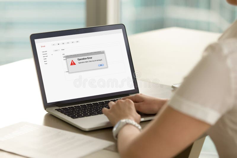 Computer system crash stock photos