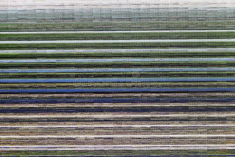 Computer or TV Screen without Signal. Missing Signal and Glitch of the