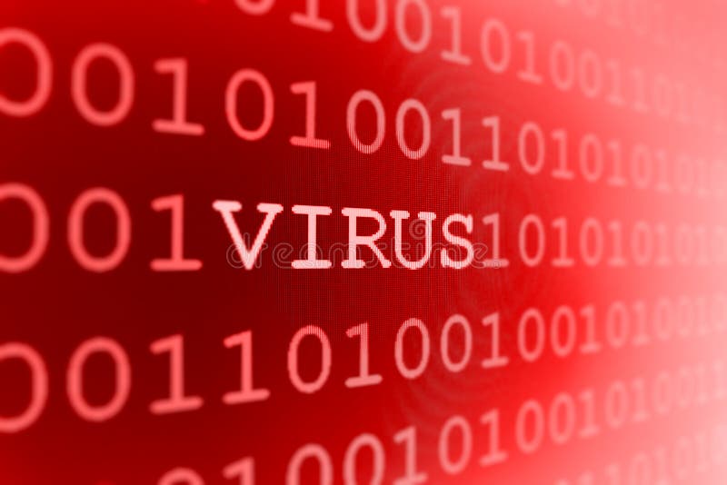 Computer virus vector illustration