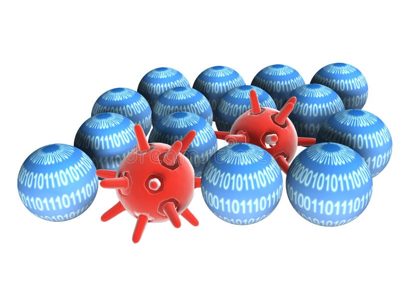 Computer Virus vector illustration