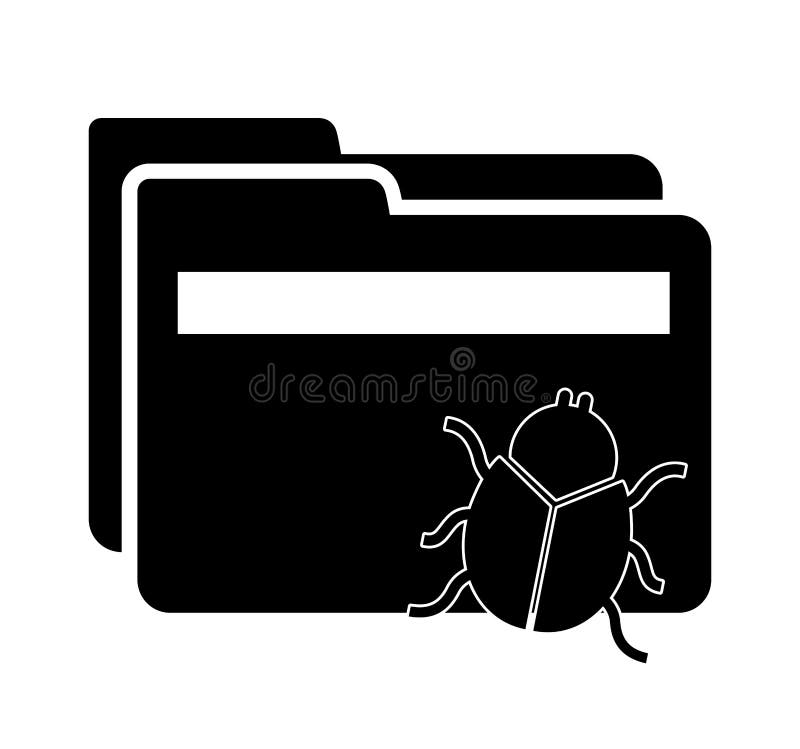 Computer virus stock vector. Illustration of sign, protection - 50921518