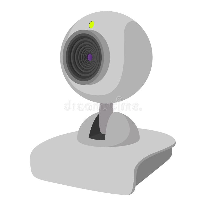 Computer  Cam Cartoon Icon Stock Illustration Illustration of