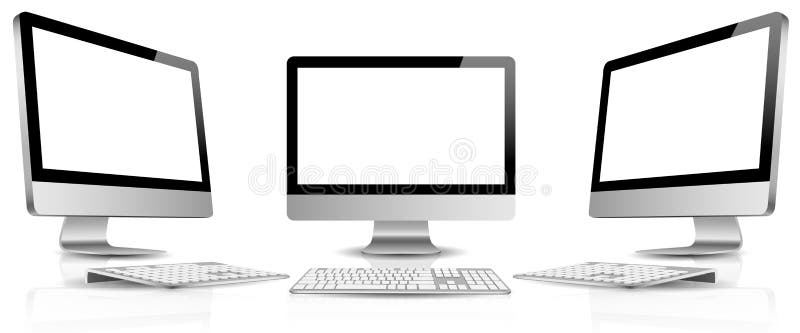 Computer screen monitor vector stock illustration