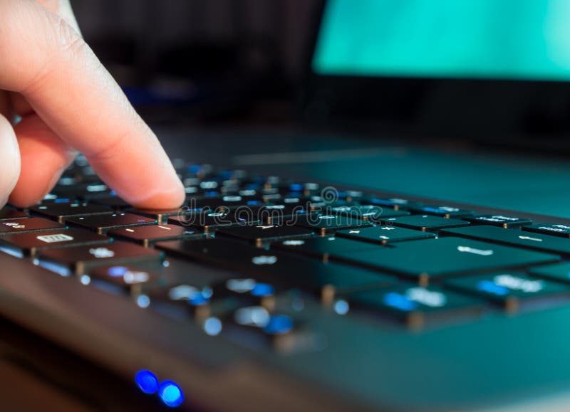 Computer work stock photo
