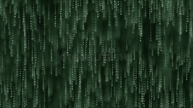 Computercode auf dem Schirm Wiedergabe 3d lizenzfreie abbildung