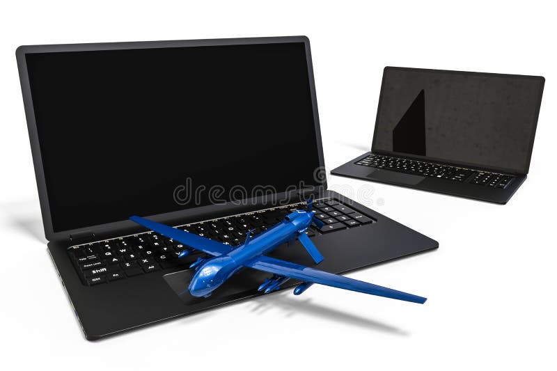 Computergestützte Konstruktion einer Drohne vektor abbildung