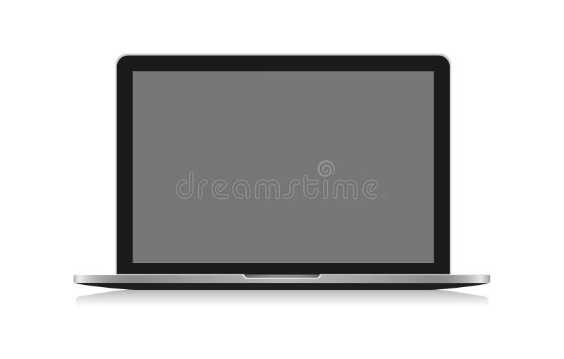 Computerlaptopnotizbuch isolierte lizenzfreie abbildung