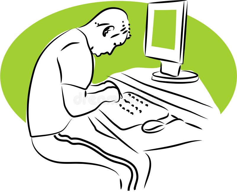 Computing royalty free illustration