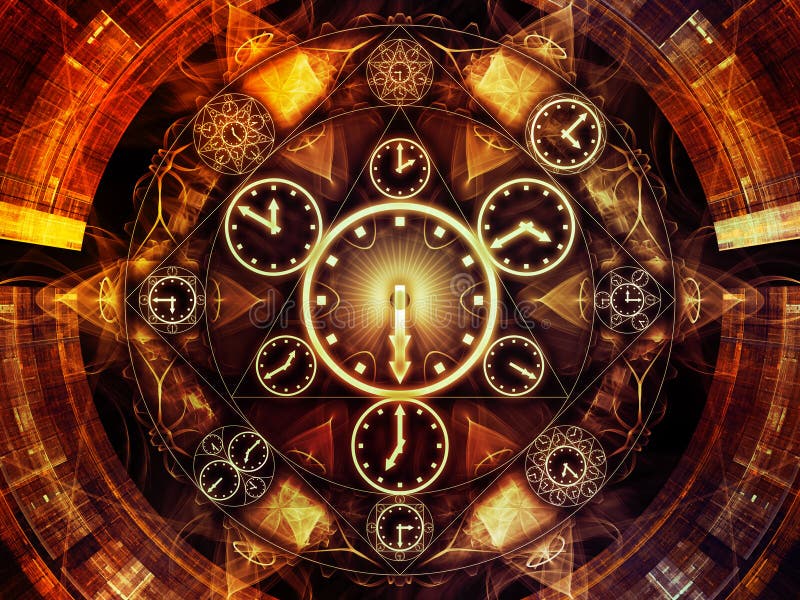 Computing Chronology stock illustration