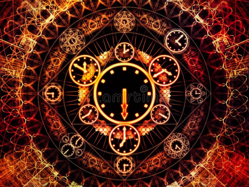 Computing Chronology stock illustration