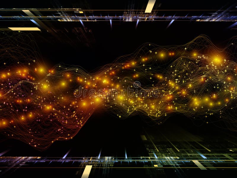 Computing Space Frequencies royalty free illustration