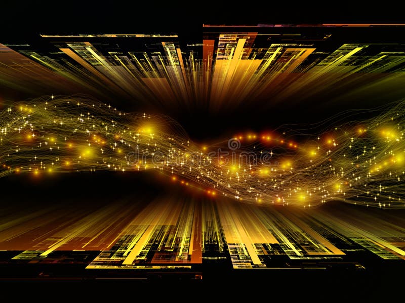 Computing Space Frequencies stock illustration