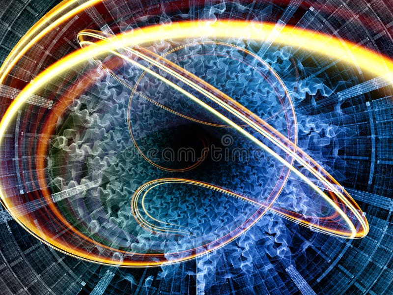Computing Space Geometry royalty free illustration