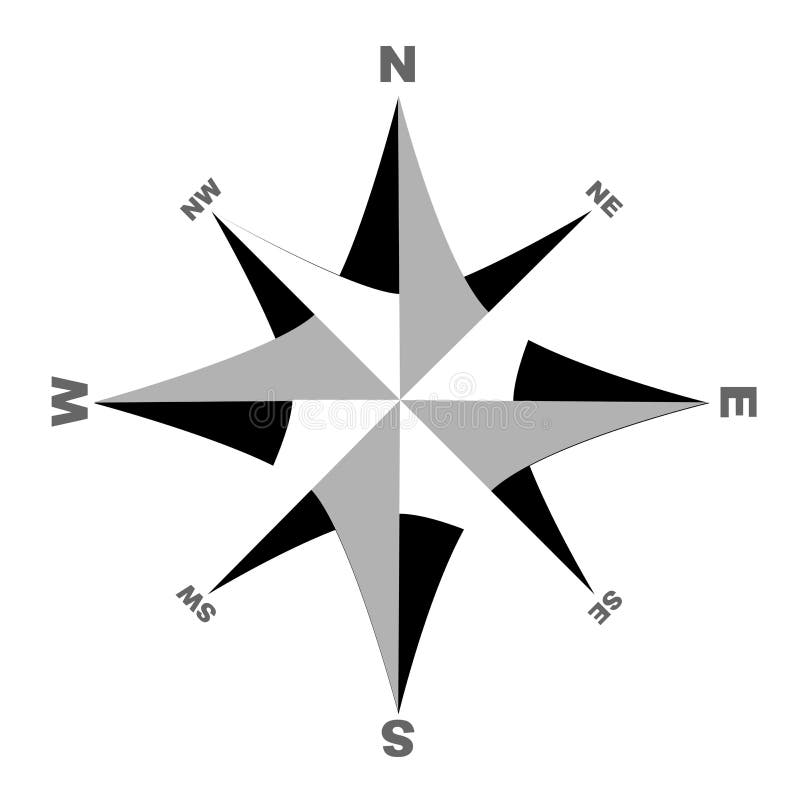 Compass on the white background. Compass on the white background.