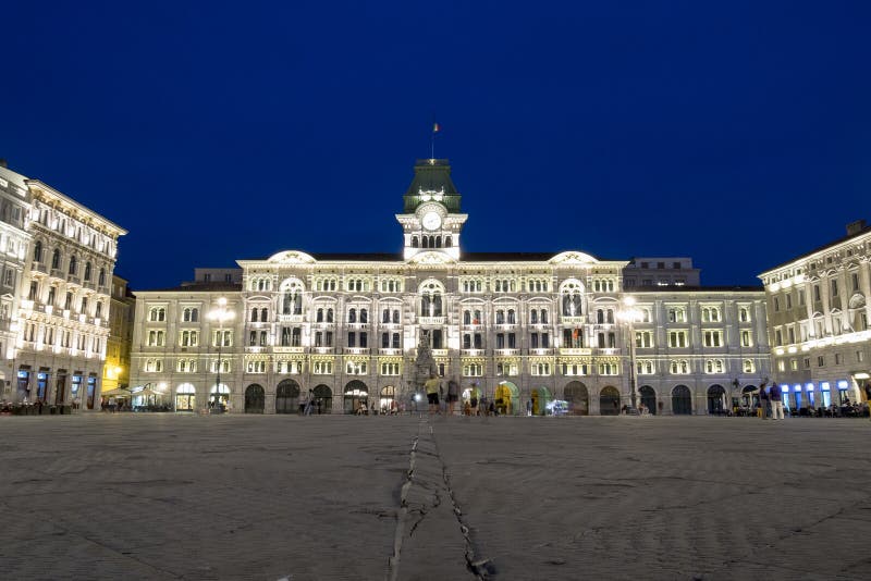Comune di Trieste, Italia fotografia stock Comune di Trieste, Italia fotografia stock