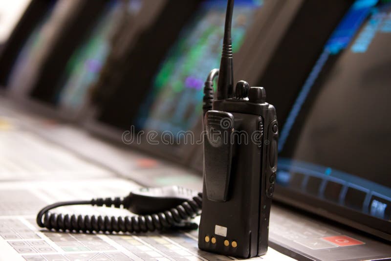 Comunicazioni radio nella sala di controllo